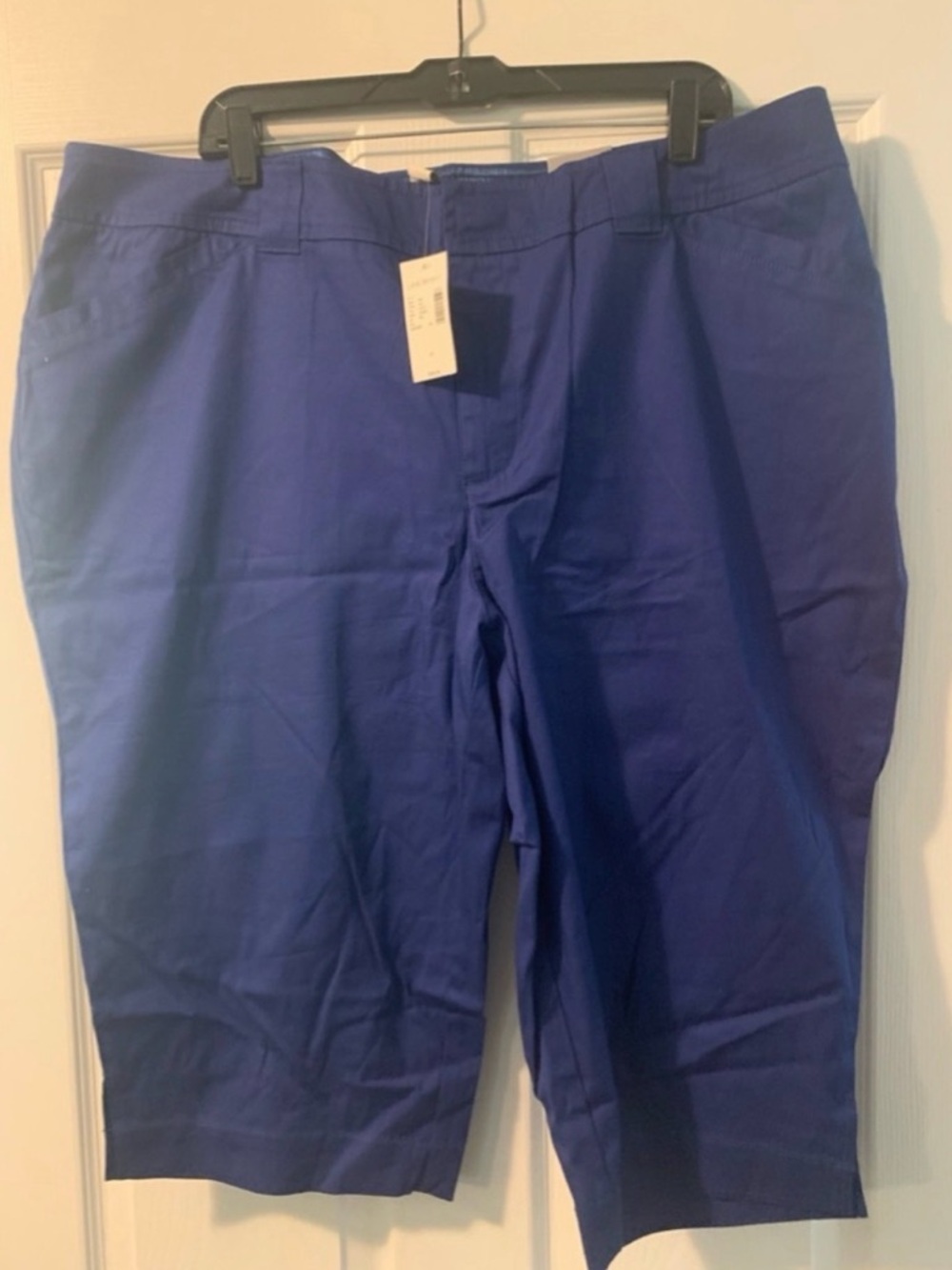 Lane Bryant Blue Stretch Bermuda Shorts